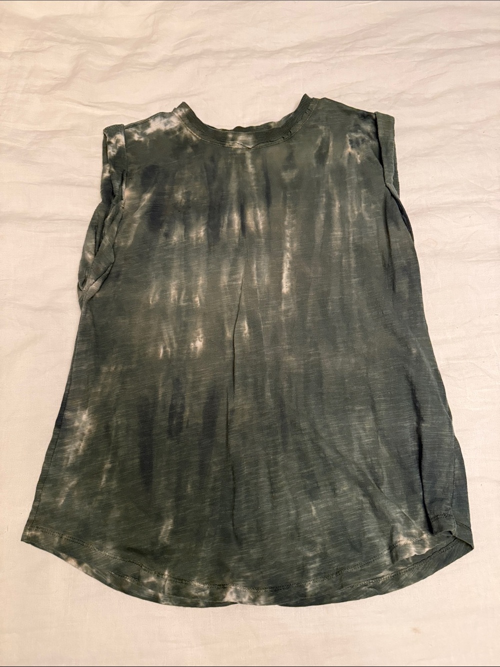 Anthropologie Pilcro Sleeveless Tie-Dye Muscle Tank - Green
